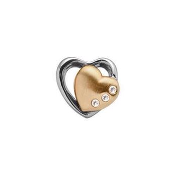 630-G60, Christina Collect, Hearts 2-tone gold plated